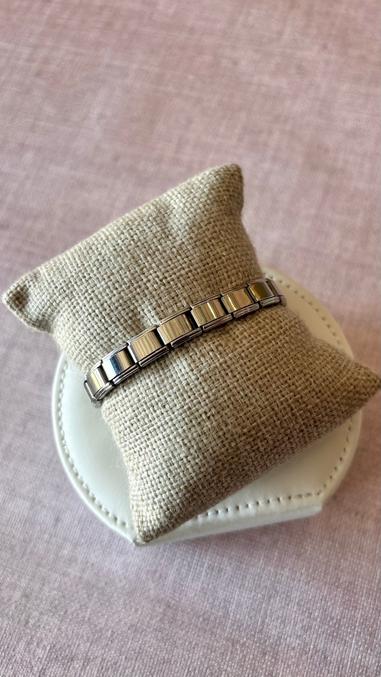 Pulsera italiana plateada