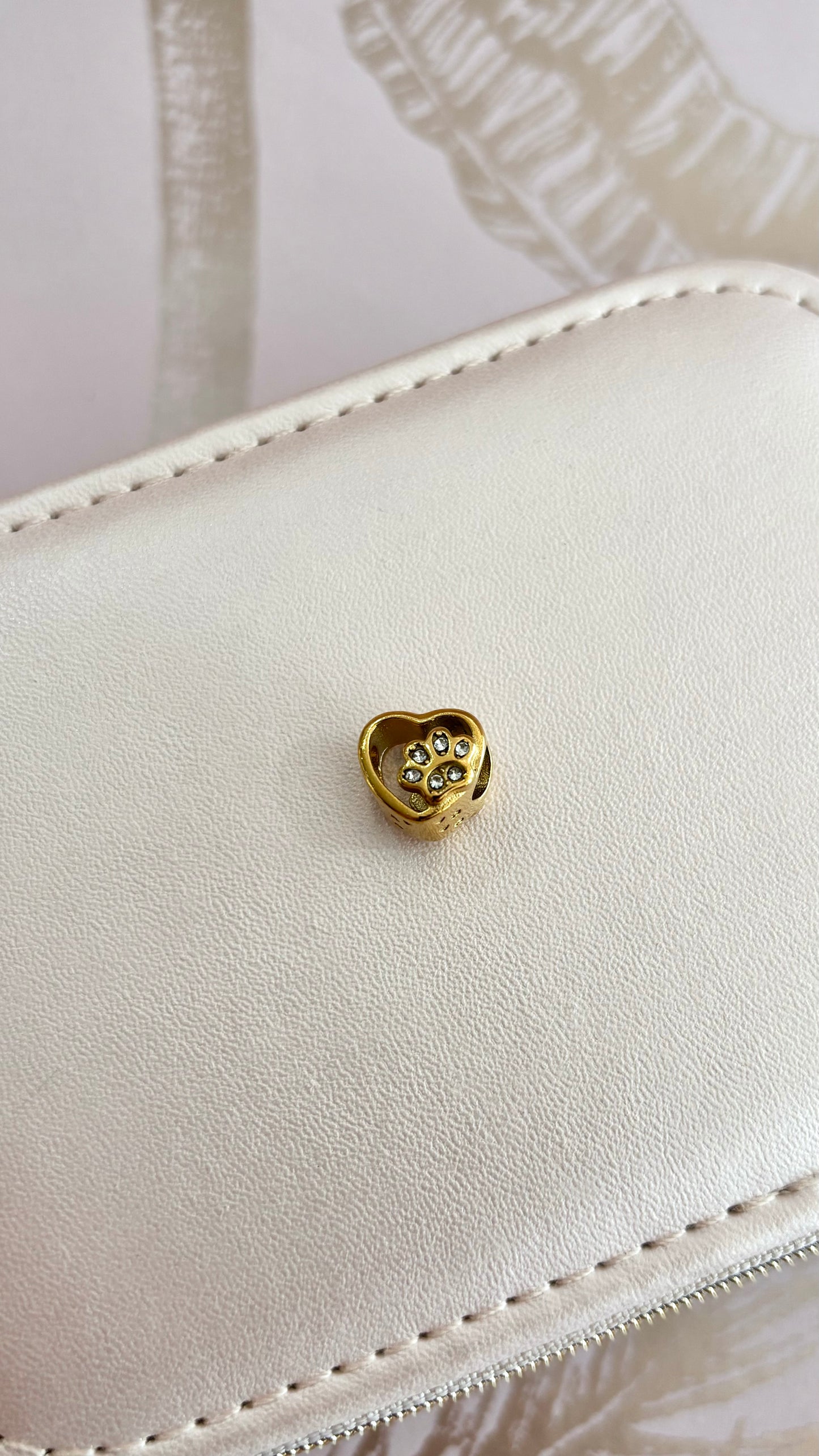 Charm corazón con huella