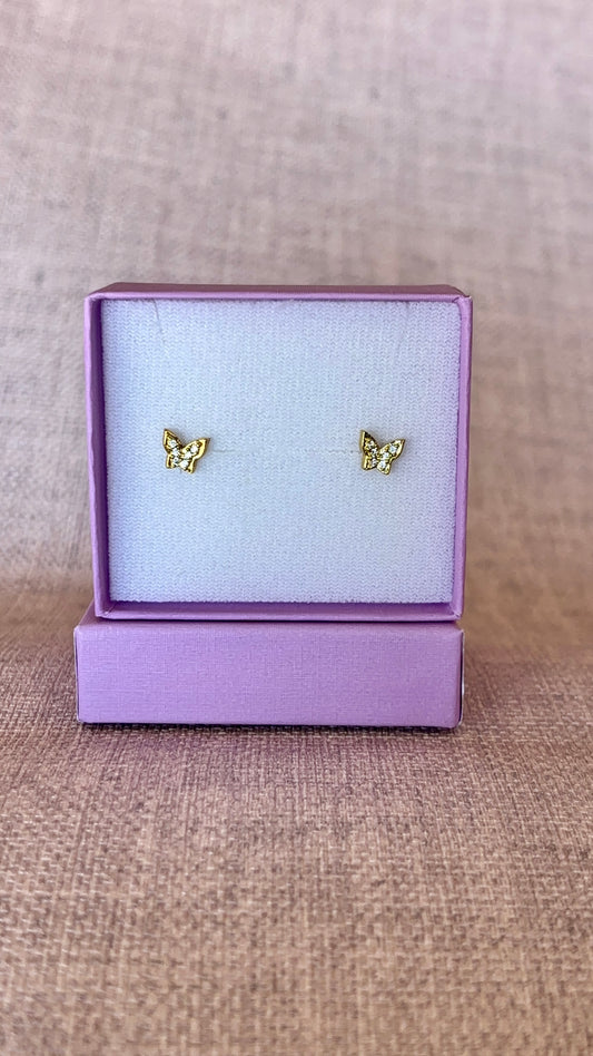 Aretes de mariposa