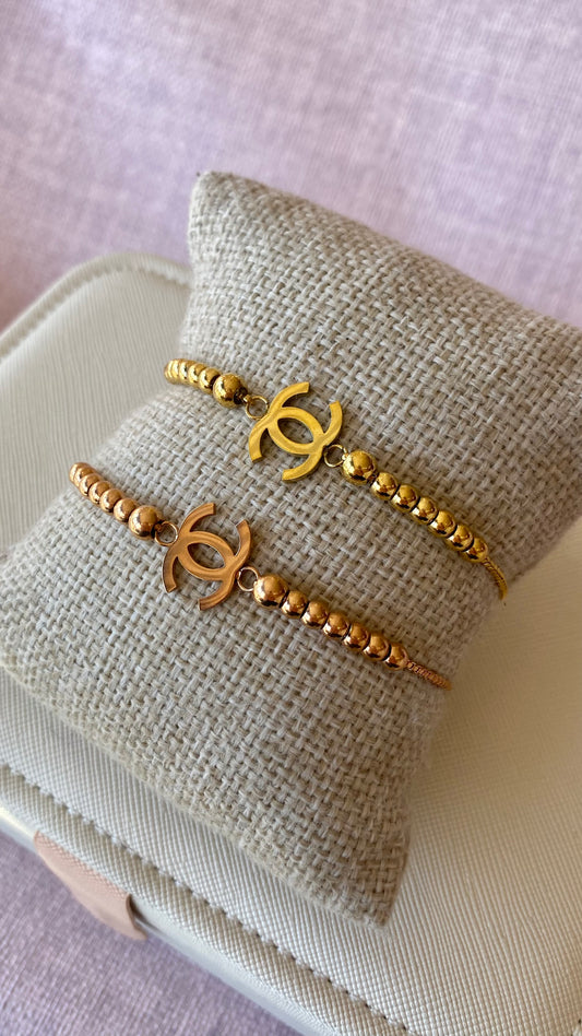 Pulsera de bolitas chanel