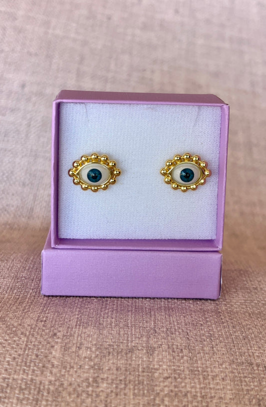 Aretes de ojo turco grande