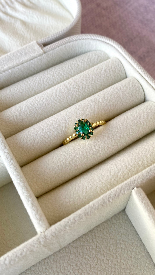 Anillo piedra verde